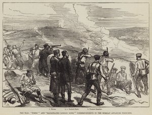 De Oorlog, Correspondenten van de Times en de Illustrated London News in de Russische Vooruitgeschoven Loopgraven door Sir John Charles Robinson